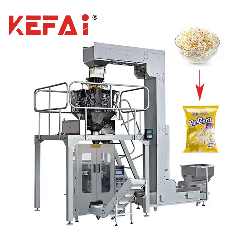 Mesin Pengemas Popcorn Timbang Multi Kepala KEFAI